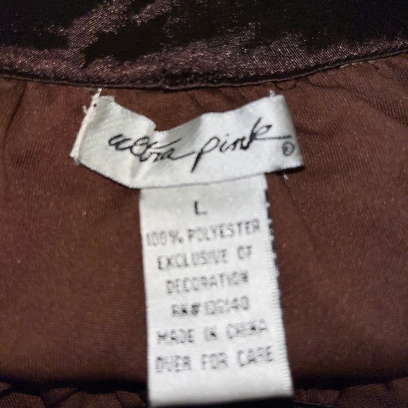 Ultra Pink Blouse Sleeveless Liner Animal Print Size Large - Picture 5 of 16